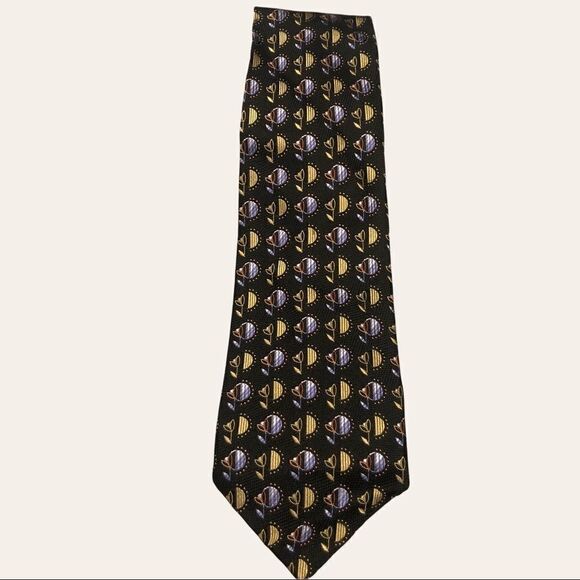 ROBERT TALBOTT Tie, black, Purple Gold - Picture 1 of 6